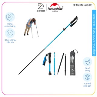 Gậy Leo Núi Trekking Naturehike NH17D009-Z, Gậy leo núi Chạy Bộ gấp gọn, Trail, Hợp Kim Nhôm, mở gậy 1 giây - ĐI OUTDOOR