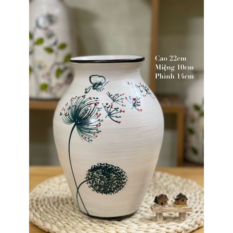Lọ cắm hoa gốm sứ Bát Tràng