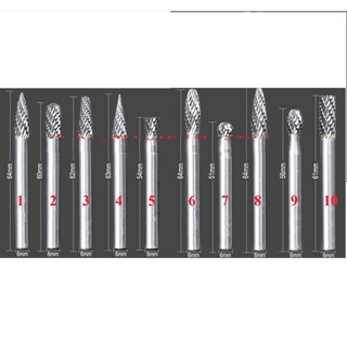  Mũi mài khắc hợp kim 6mm - mũi khắc phay gỗ nhựa nhôm đồng 