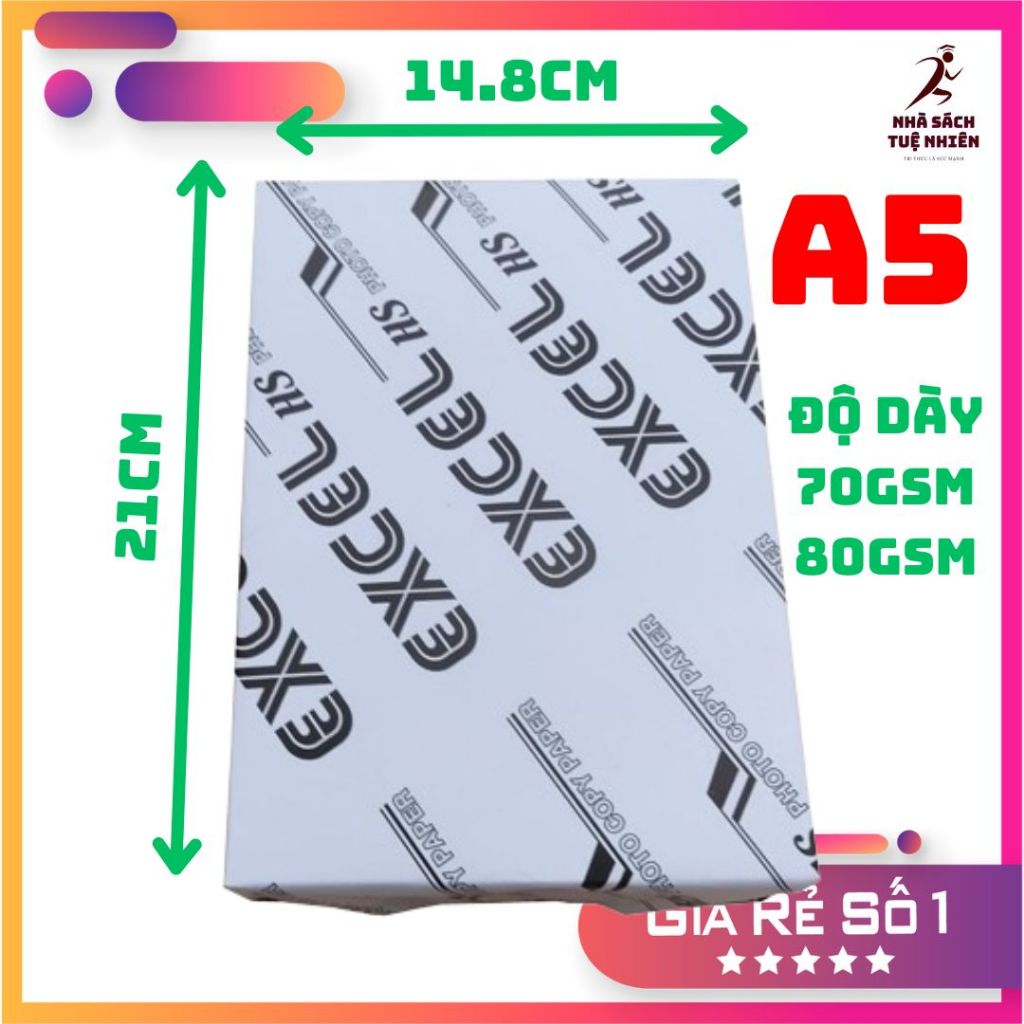 Giấy A5 Excell 70gsm 80gsm giấy in photo giấy giá rẻ