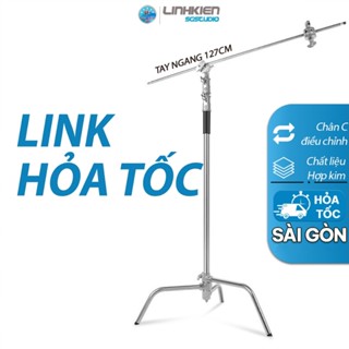 [LINK HỎA TỐC] CHÂN ĐÈN CHỮ C INOX 330CM chịu tải tốt giá đỡ Softbox máy ảnh chụp hình quay phim 3M3