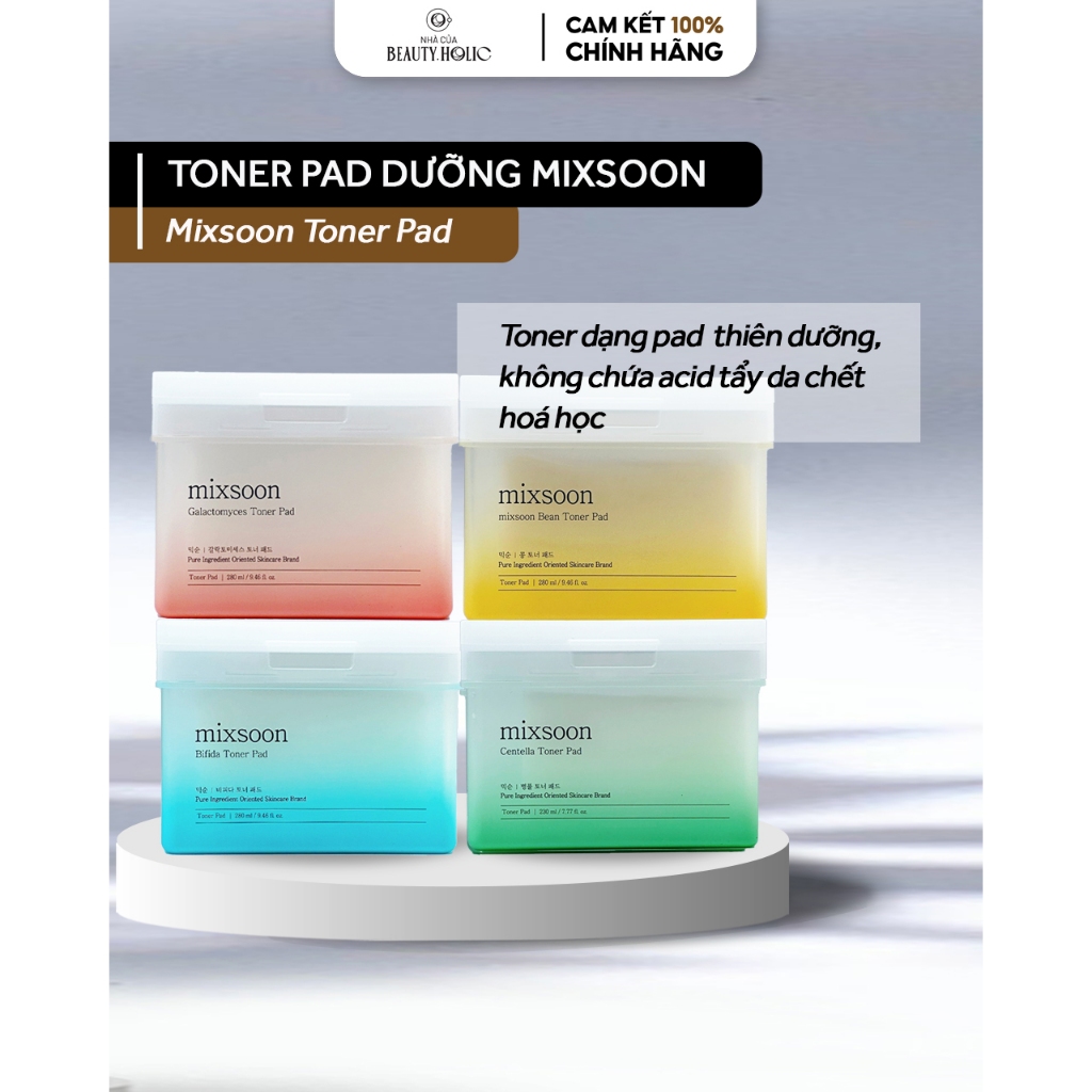 [SALE LỖ DỌN KHO DATE T2/27] Toner pad dưỡng da MIXSOON TONER PAD