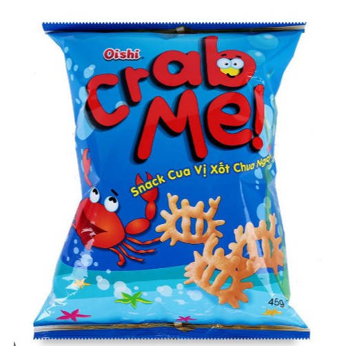 Bán sỉ bịch Bim bim Oishi Snack cua Crab Me gói lớn 32 g/10 gói