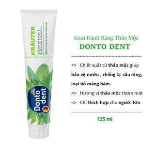 Kem đánh răng Dontodent 125ml Đức