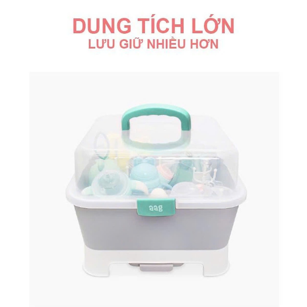 [AAG] HỘP ÚP BÌNH SỮA VÀ DỤNG CỤ CHO BÉ