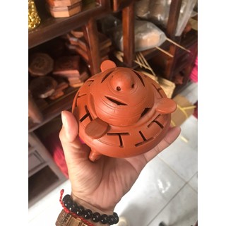 Lư xông Bột/Nụ trầm đất nung nâu