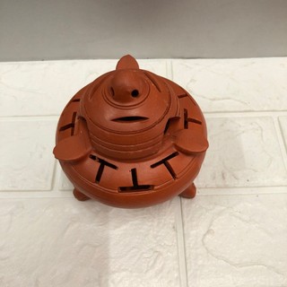 Lư xông Bột/Nụ trầm đất nung nâu