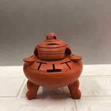 Lư xông Bột/Nụ trầm đất nung nâu