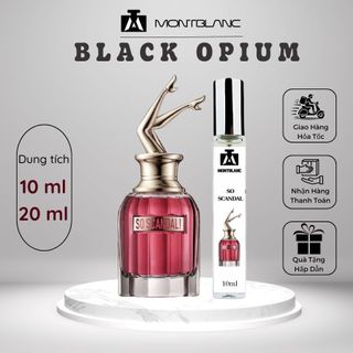 Nước hoa nữ So Scandal / Scandal chai chiết 10ml phong cách quyến rũ, gợi cảm, thu hút - Montblanc Perfume