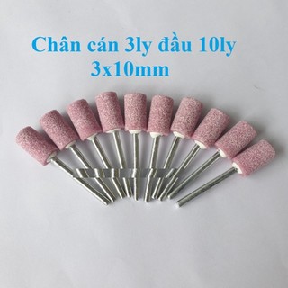 đá mài mini cán 3mm bộ 10 mũi đá tự chọn mũi