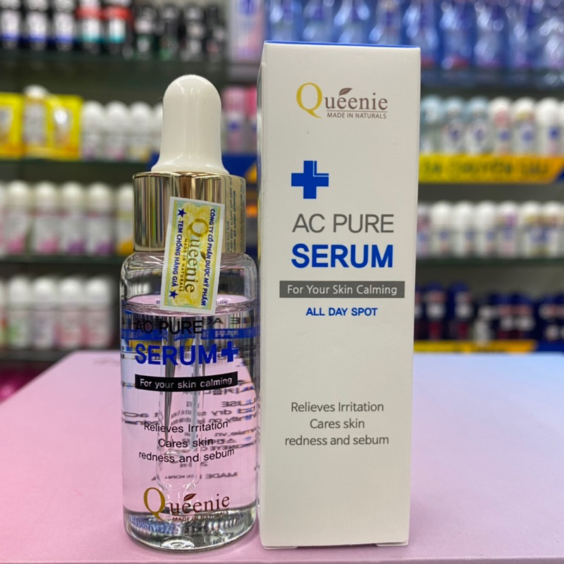 AC PURE ERUM TINH CHẤT TÁI TẠO PHỤC HỒI DA MỤN DA YẾU QUEENIE 20 mL