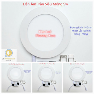   Giá Hủy Diệt  BÓNG ĐÈN LED ÂM TRẦN TRÒN 6W - 9W - 12W - 18W 