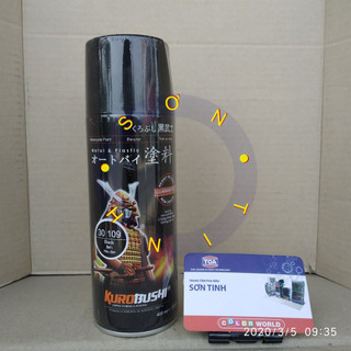 Sơn xịt Samurai màu Đen Bóng - 109 (400 ml)