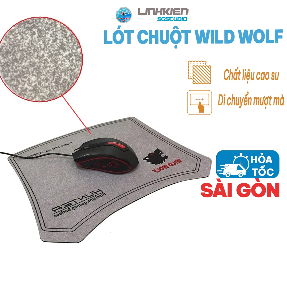 Miếng Lót Chuột Cao Su Wild Wolf 300*250*2MM