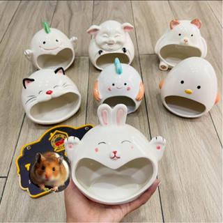  Nhà ngủ sứ làm mát cho hamster size lớn mẫu đẹp 
