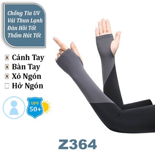 Ống Tay Chống Nắng Nam Chống Tia UV Vải Lụa Băng Mát Lạnh Co Giãn ( Tất Tay Xỏ Ngón Đi Xe Máy ... )