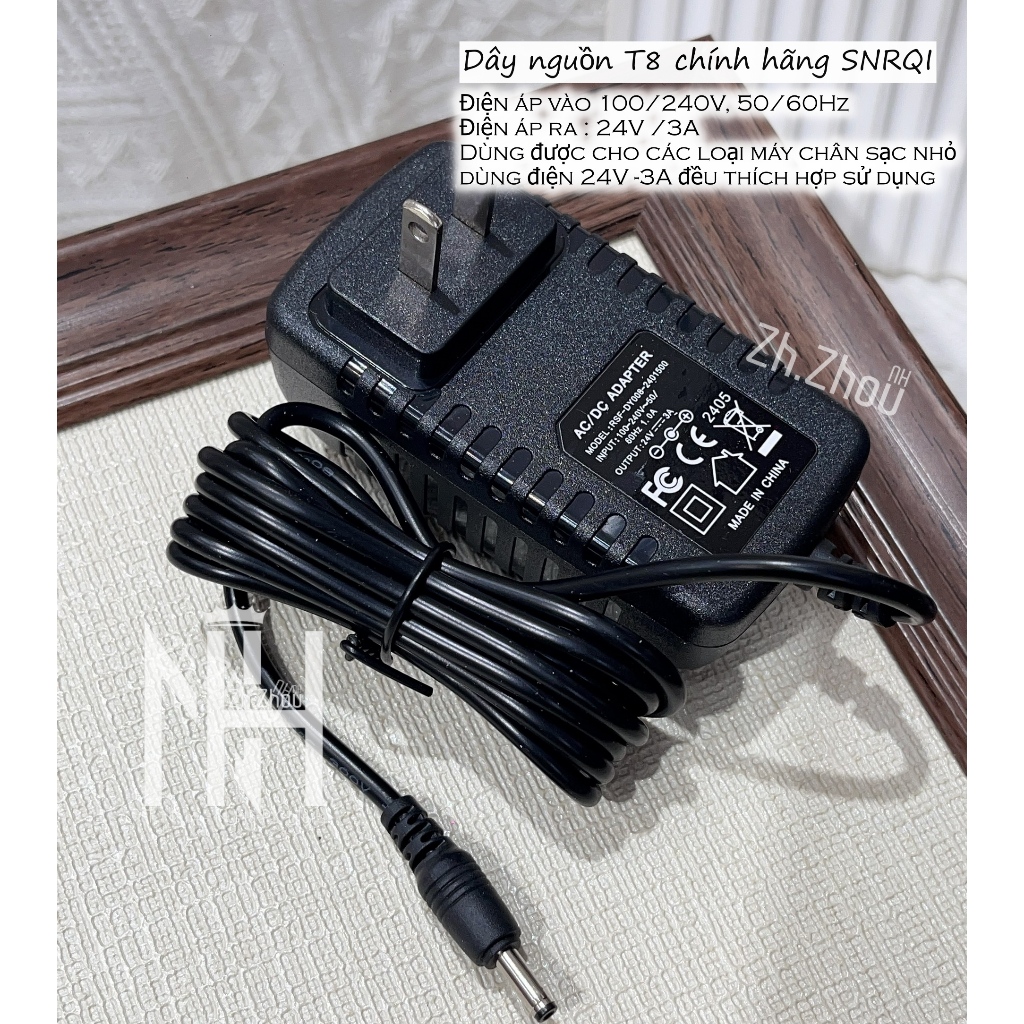 Dây nguồn máy hơ T8,T10,T11 , dây sạc máy hơ t8, dây sạc T8, sạc t10, sạc t11
