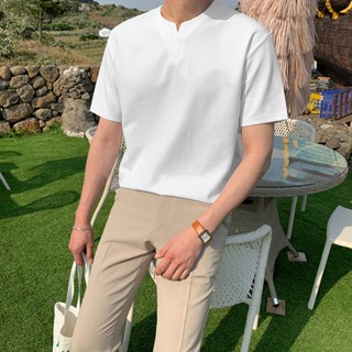 Áo thun tay lỡ nam nữ cổ chữ v ver 3 phong cách Hàn Quốc, form suông sang trọng, thanh lịch - BELAIRMAN