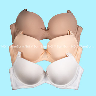 Áo ngực nữ có gọng đệm lót mút mỏng 1cm trơn để mặc áo dài trắng nâng ngực tạo khe hàng boya Việt Nam