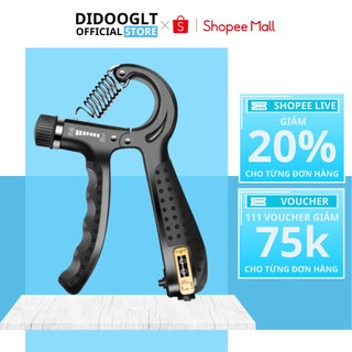 Kìm Bóp Tập Cơ Tay, Tập Gym Tại Nhà Có Điều Chỉnh Lực 10-60kg Có Đếm số tự động - Chính Hãng