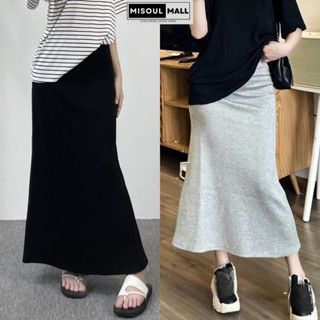 Chân Váy Đuôi Cá Dáng Dài Midi Cạp Chun Chất Cotton BigSize MiSoul Mall, Chân Váy Suông Dài Cạp Phẳng 326 - 427