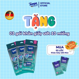  Khăn Uớt Mini Tempo Protect Ngăn Ngừa Vi Khuẩn Cao Cấp An Toàn