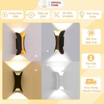 Đèn Hắt Tường Chống Nước Energy Green Lighting 2 Đầu Chiếu Sáng DT-2238 - Trang Trí Ngoài Trời - Góc Ban Công