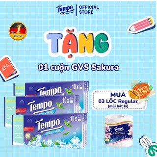  Khăn Giấy Bỏ Túi Regular 10 Cao Cấp Tempo- 4 lớp bền dai - Thương hiệu Đức