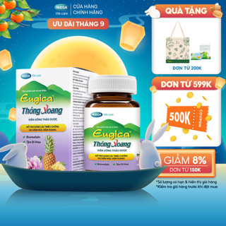Viên uống thảo dược hỗ trợ giảm các triệu chứng do viêm mũi, viêm xoang EUGICA THÔNG XOANG (Hộp 50 viên)