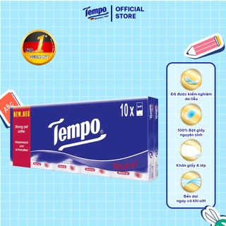  Khăn giấy bỏ túi cao cấp Tempo Regular - 4 Lớp Bền Dai - Thương hiệu Đức - An Toàn Cho Da