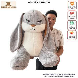 Gấu Bông Thỏ Giận Dỗi Màu Xám Siêu Ngộ Nghĩnh