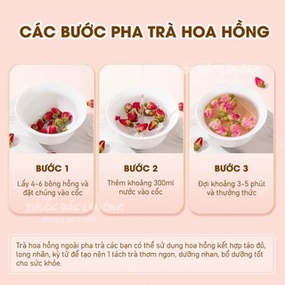 Nụ hoa hồng Đà Lạt 500g, trà hoa hồng đẹp da, an thần, ngủ ngon, tốt cho sức khỏe