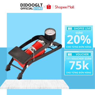 Bơm đạp chân mini dành cho mọi loại xe có đồng hồ hiển thị số kg hơi  nhỏ gọn dễ dàng mang theo- Didooglt