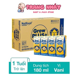 Sữa non Grow plus 180ml và 110ml SBPS Nutifood GrowPLUS+ Sữa Non (Vàng) 180ml hàng chính hãng cho bé từ 12 tháng tuổi.