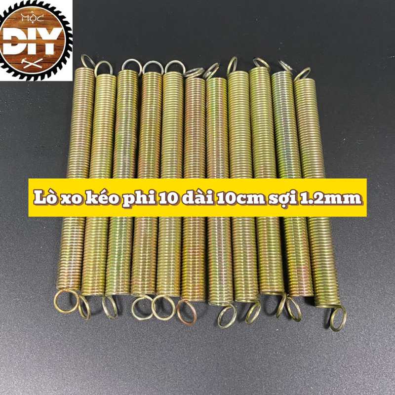 Lò xo kéo phi 10 dài 10cm sợi 1.2mm (5 cái)