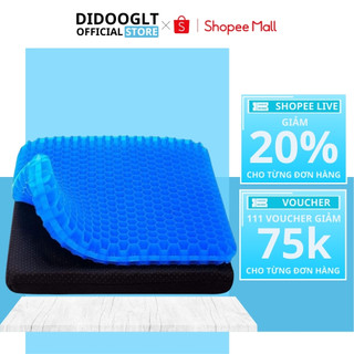 Đệm Ngồi 3D Silicon Thoáng Khí Tuần Hoàn - Nệm Ngồi Ghế Văn Phòng ( Tặng Bọc Đệm)