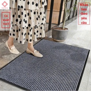 THẢM CHÙI CHÂN LAU CHAN NỈ CỠ LỚN 80x120cm,  SỢI LEN ĐẾ CAO SU, SIÊU THẤM,  CHỐNG TRƠN TRƯỢT CAO CẤP