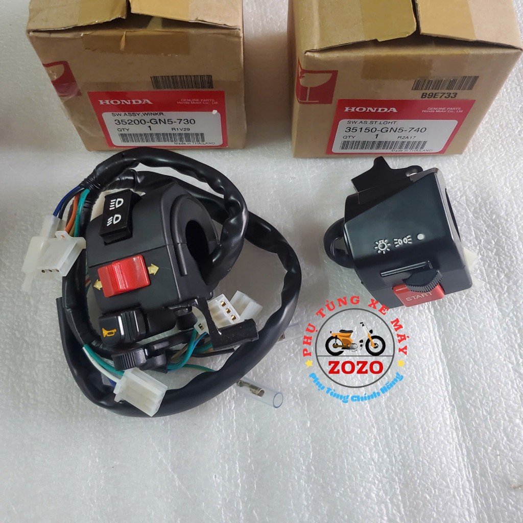 Cặp cùm công tắc Dream lùn  - 35200-GN5-730/ 35150-GN5-740