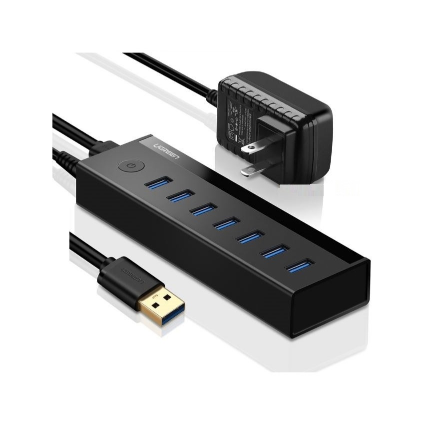 Bộ Chia Hub USB 3.0 7 Cổng Ugreen 40522 (Nguồn 5V 2A)