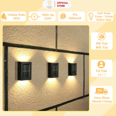 Đèn Tường Energy Green Lighting 2 Đầu Chiếu Sáng (MT-33,MT-32) - Sử Dụng Năng Lượng Mặt Trời - Trang Tri Sân Vườn
