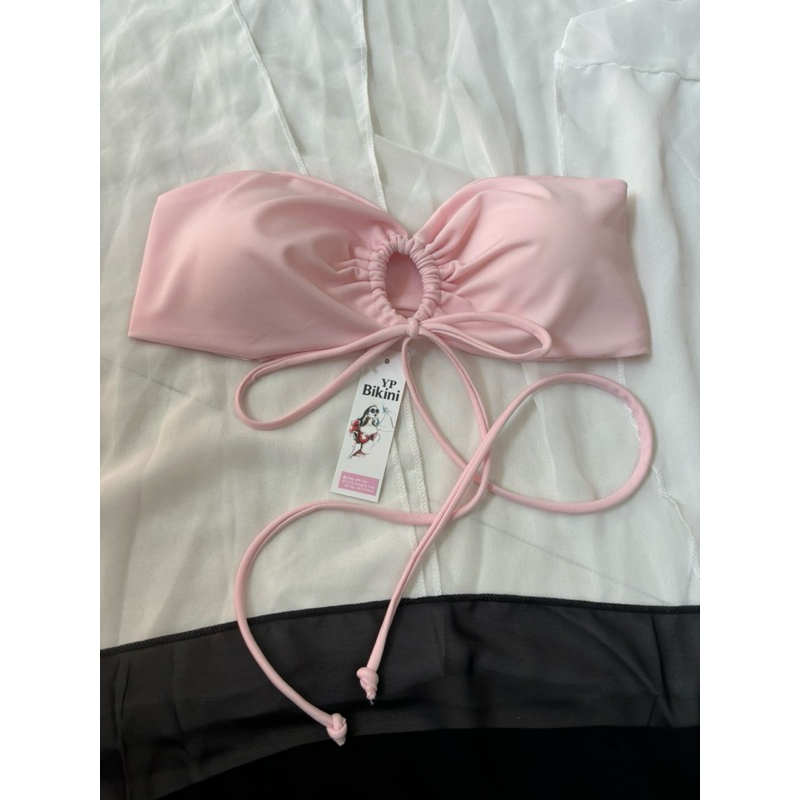 Bikini 2 mảnh đi biển đi bơi áo bản ngang dây dài quần kín ôm mông( sẵn hàng) | BigBuy360 - bigbuy360.vn