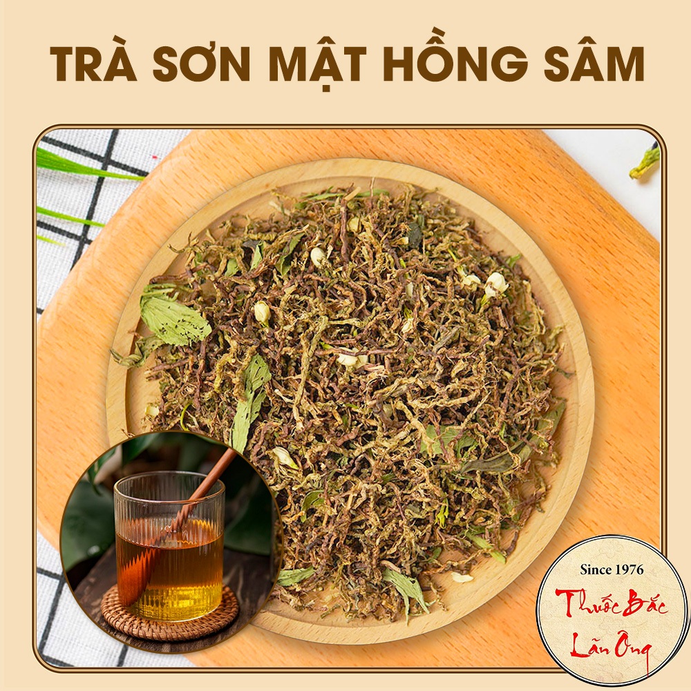Trà sơn mật hồng sâm SAPA 100g, trà sơn mật nhiều hoa nhài, cỏ ngọt, thơm ngon, vị ngọt tự nhiên