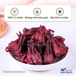 Hoa atiso đỏ 100g, hoa bụp giấm, hibicus, nguyên nụ, dùng pha trà, làm siro, thanh nhiệt, giải khát
