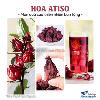 Hoa atiso đỏ 100g, hoa bụp giấm, hibicus, nguyên nụ, dùng pha trà, làm siro, thanh nhiệt, giải khát