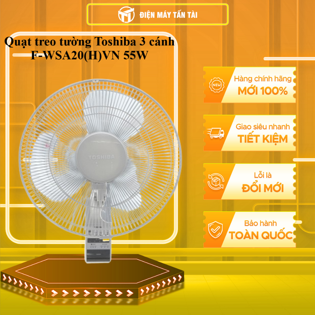 (HCM) - F-WSA20(H)VN - Quạt treo tường Toshiba 3 cánh F-WSA20(H)VN 55W