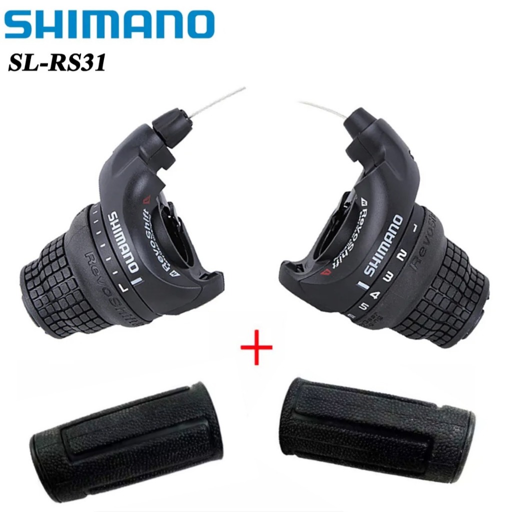 Tay đề xe đạp Shimano SL-RS31 2x7 - 3x7 speed, Tay đề vặn Shimano chính hãng