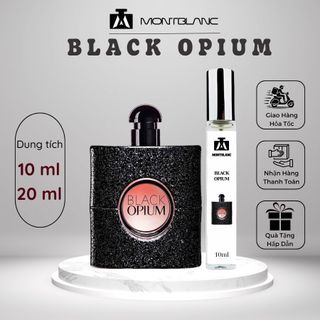 Nước hoa nữ Black opium chai chiết 10ml ngọt ngào, bí ẩn, nổi bật - Montblanc Perfume