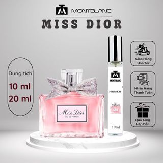 Nước hoa nữ Miss Đì O chai chiết 10ml thanh lịch, gợi cảm, sang trọng - Montblanc Perfume