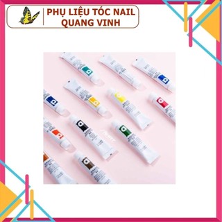 Sét 12 màu bột vẽ ACRYLIC COLOUR làm nail 12*12ml