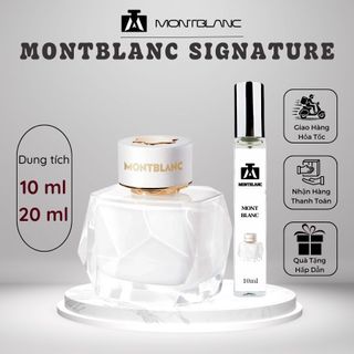 Nước Hoa Nữ MontBlanc Signature hương kem vani nhẹ nhàng nữ tính - Montblanc Perfume